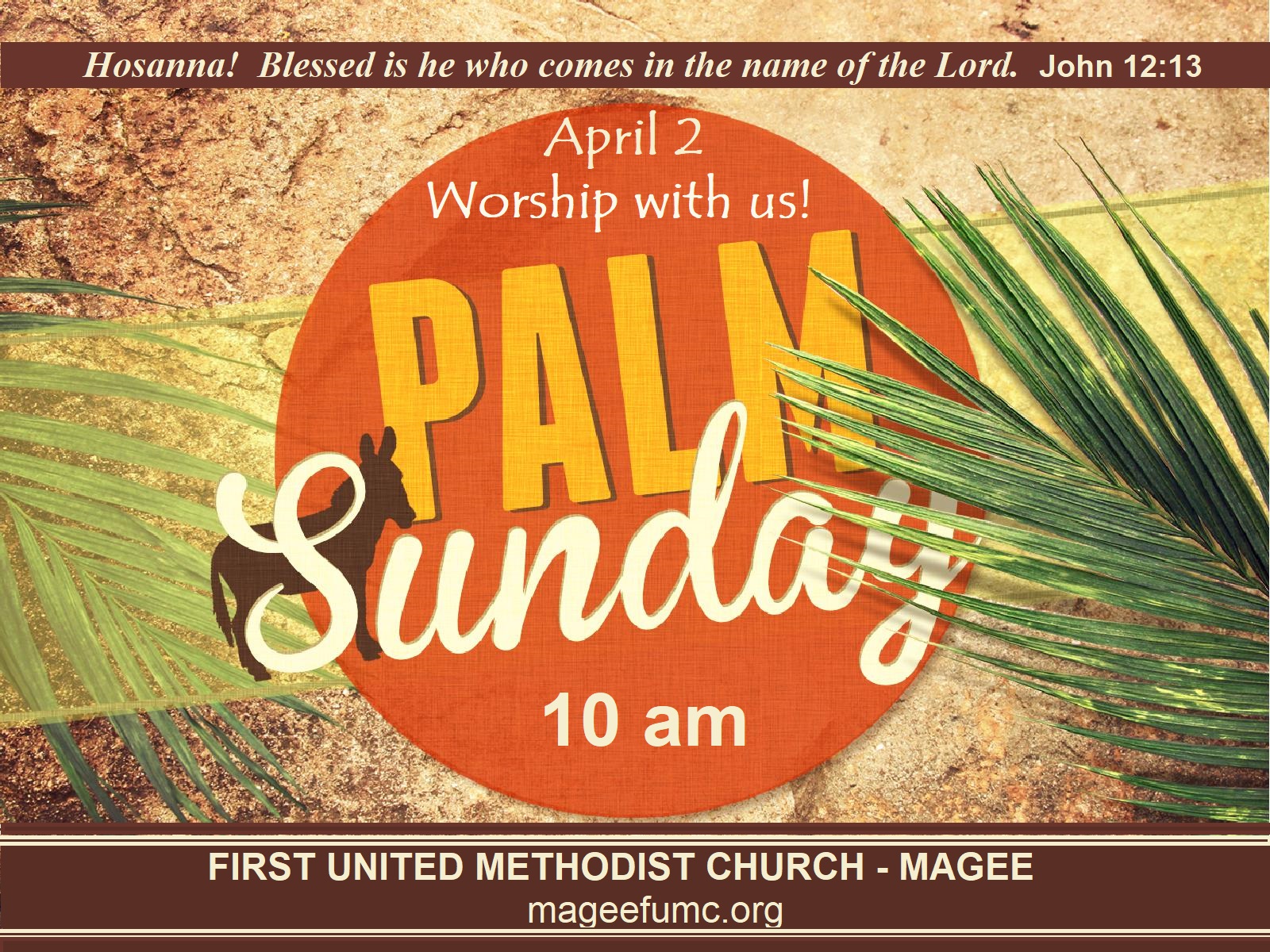 Palm Sunday @ FUMC