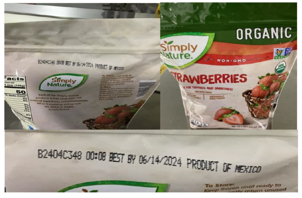 Scenic Fruit Company Recalls Frozen Organic Strawberries and Frozen Organic Tropical Blend Because of Possible Health Risk