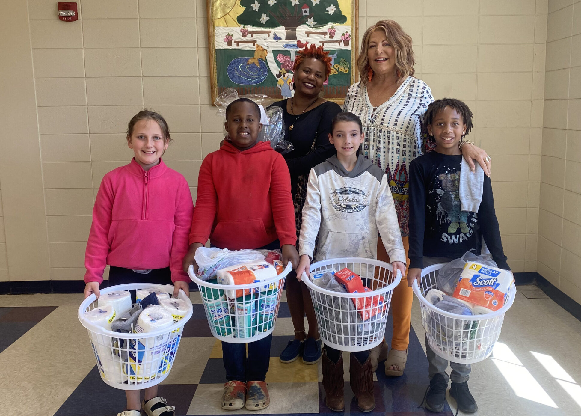 Mendenhall Elementary School Donates to Angelwings for Community Service Project