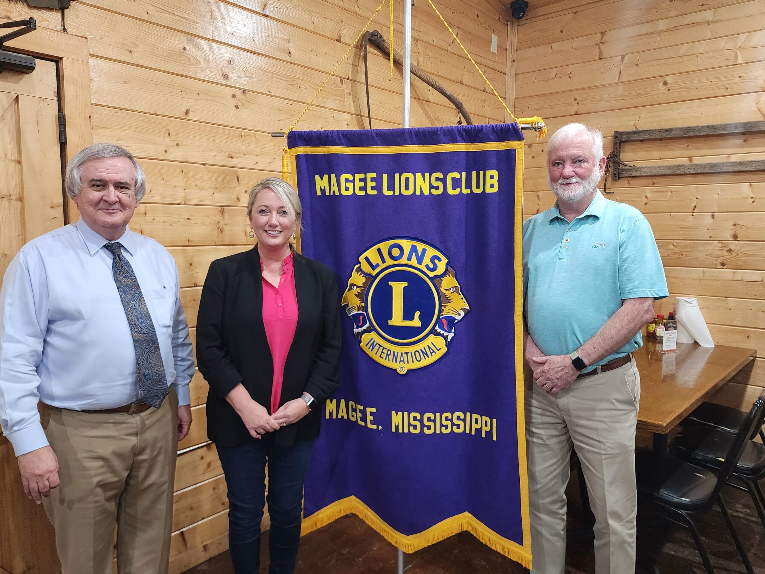 Griffith Presents at Magee Lions Club