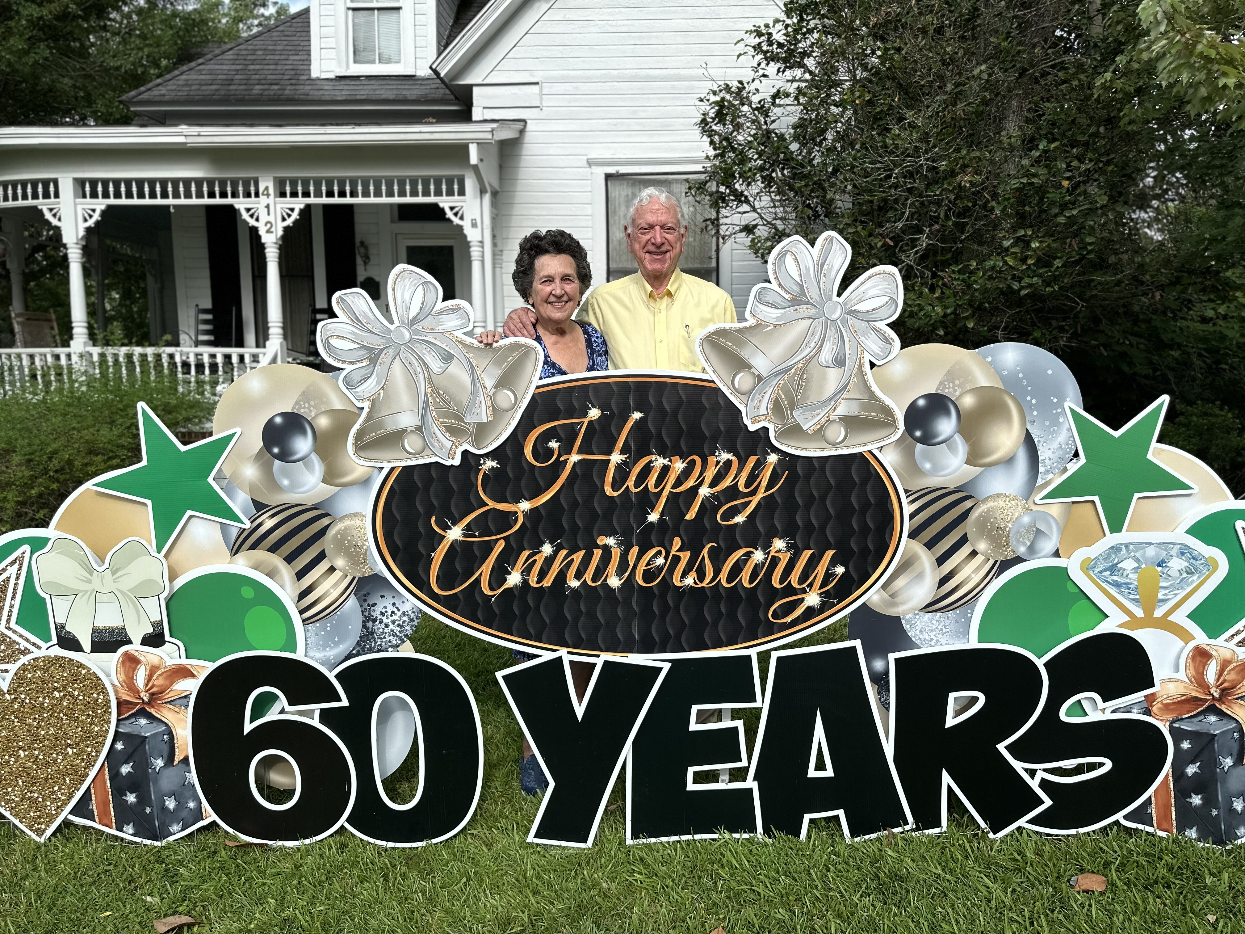 Happy 60th Anniversary, Bill and Ginger Caughman