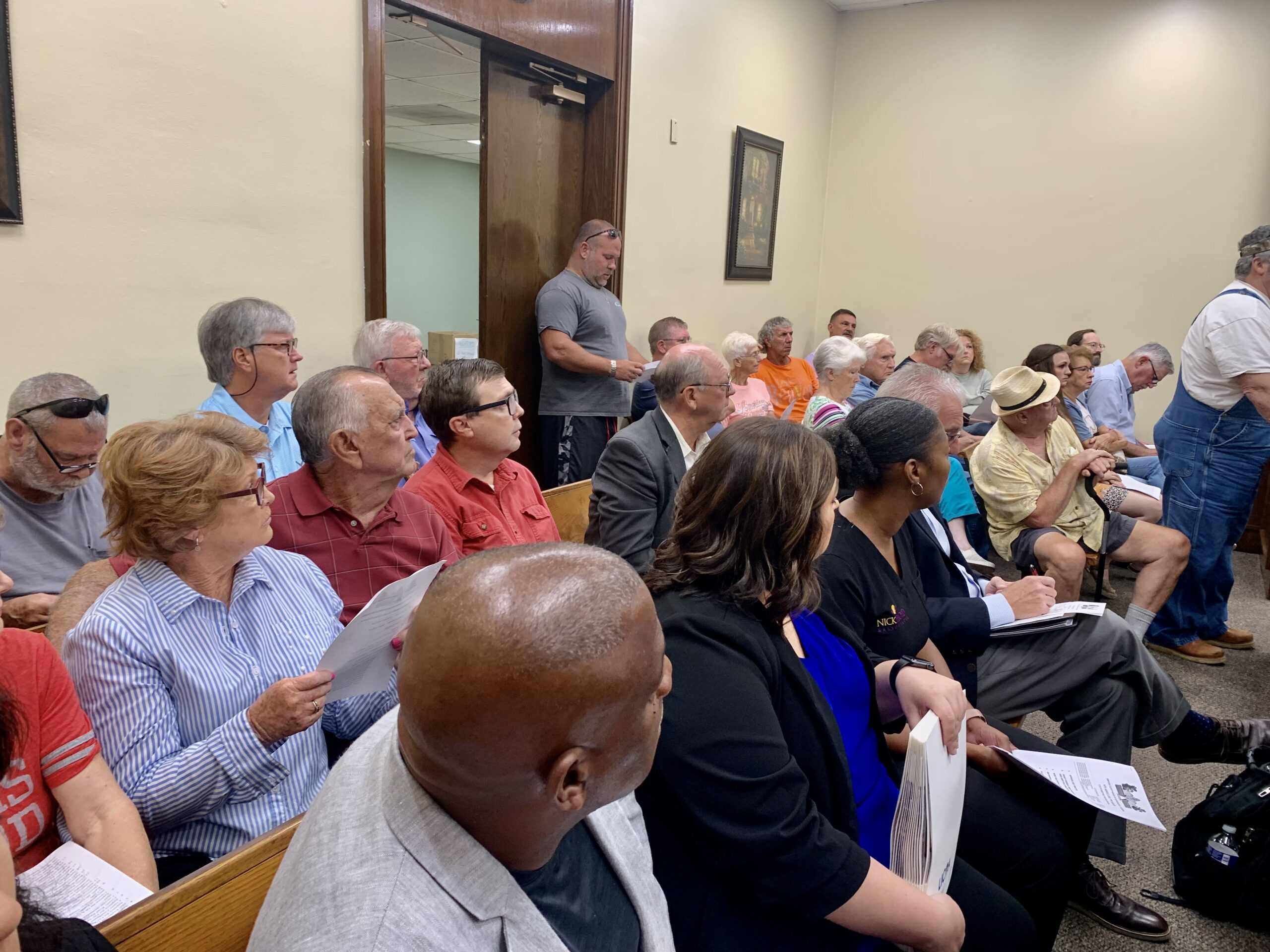 Citizens Address Supervisors Concerning School District Tax Increase