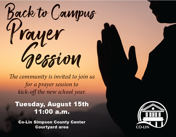 Back to Campus Prayer Session @ Co-Lin
