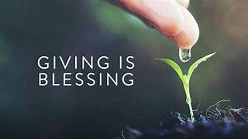 “Give, and it will be given to you.” by James Davis
