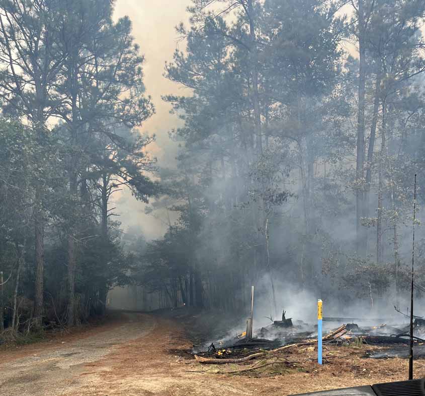 Trash Pile Starts Local Forestry Fires