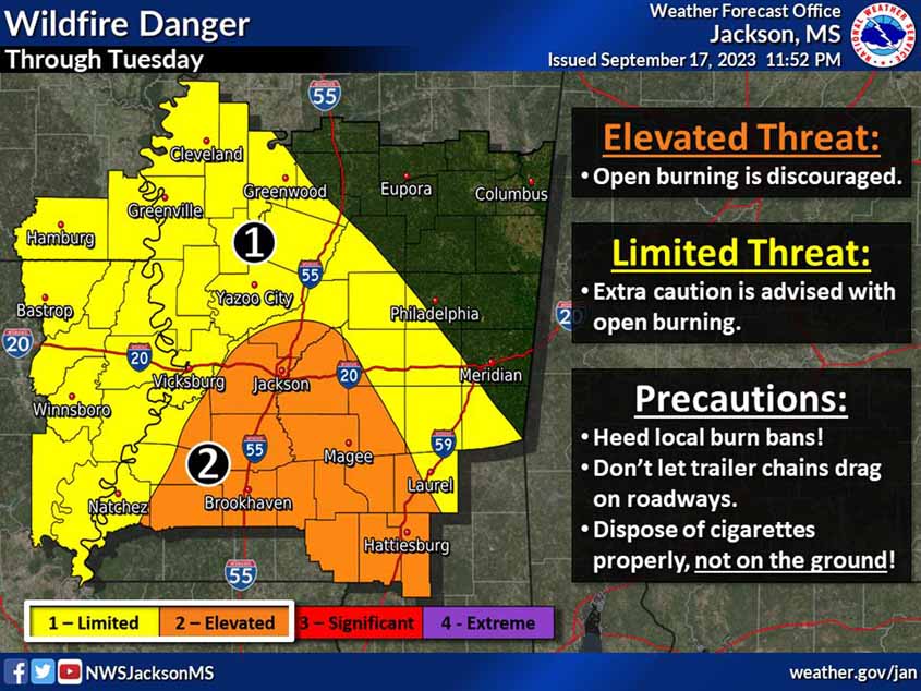 Wildfire Danger Through Tuesday