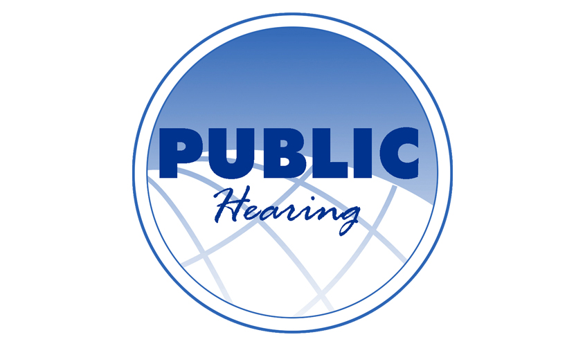 Notice of Public Hearing