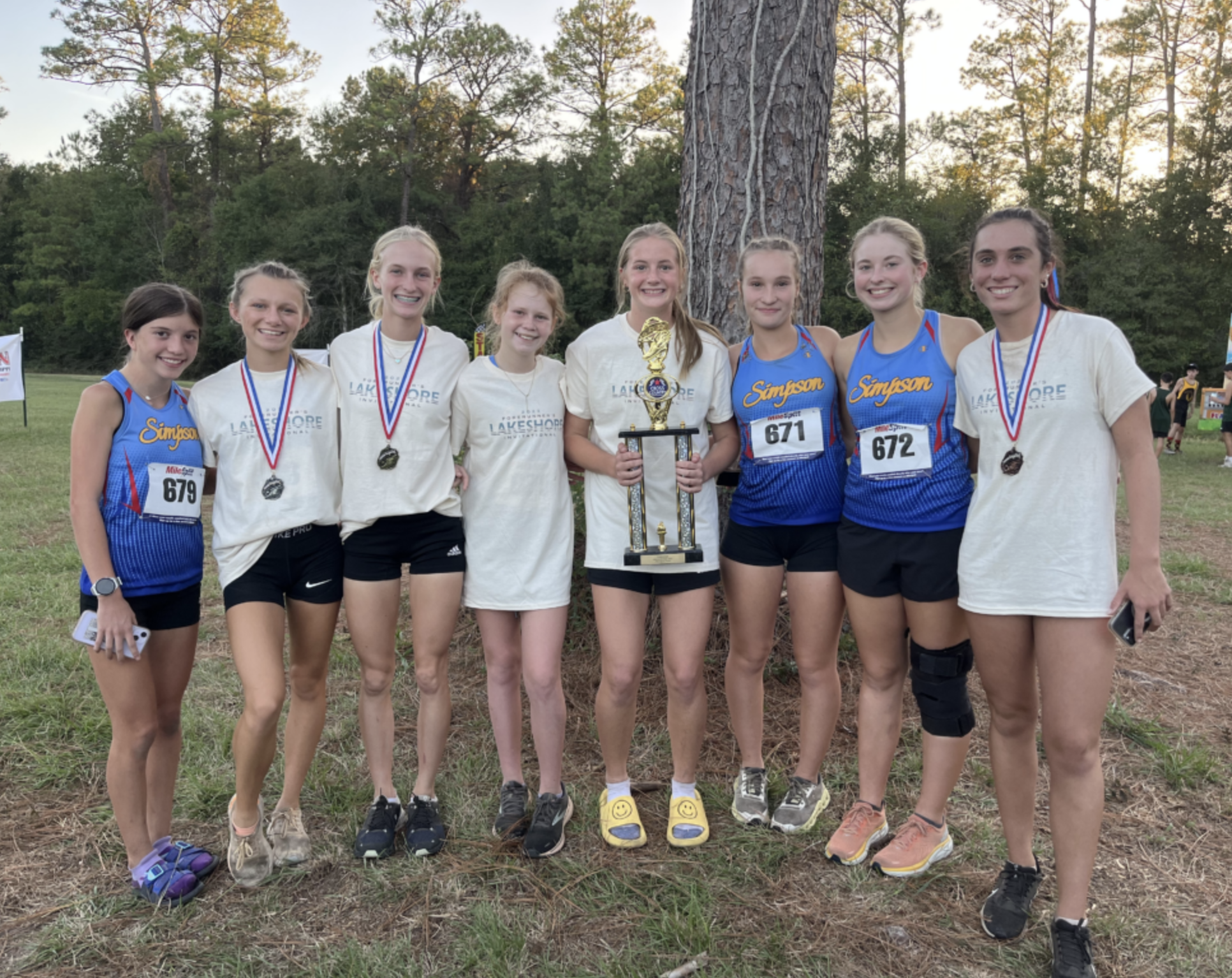 Simpson Cross Country Shines at Lakeshore in Hattiesburg