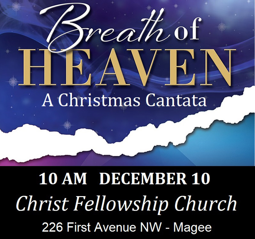 Breath of Heaven, Christmas Cantata, 12/10 @ 10 CFC - MageeNews.com