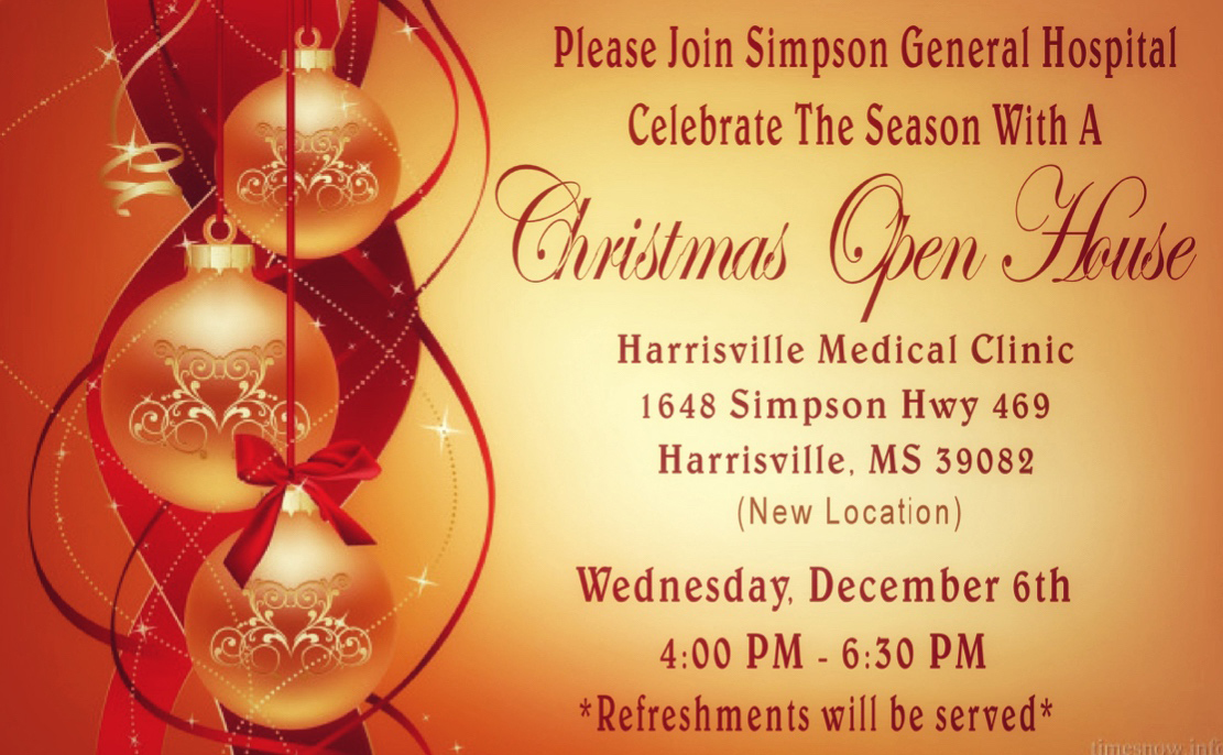 Christmas Open House Harrisville Medical Clinic