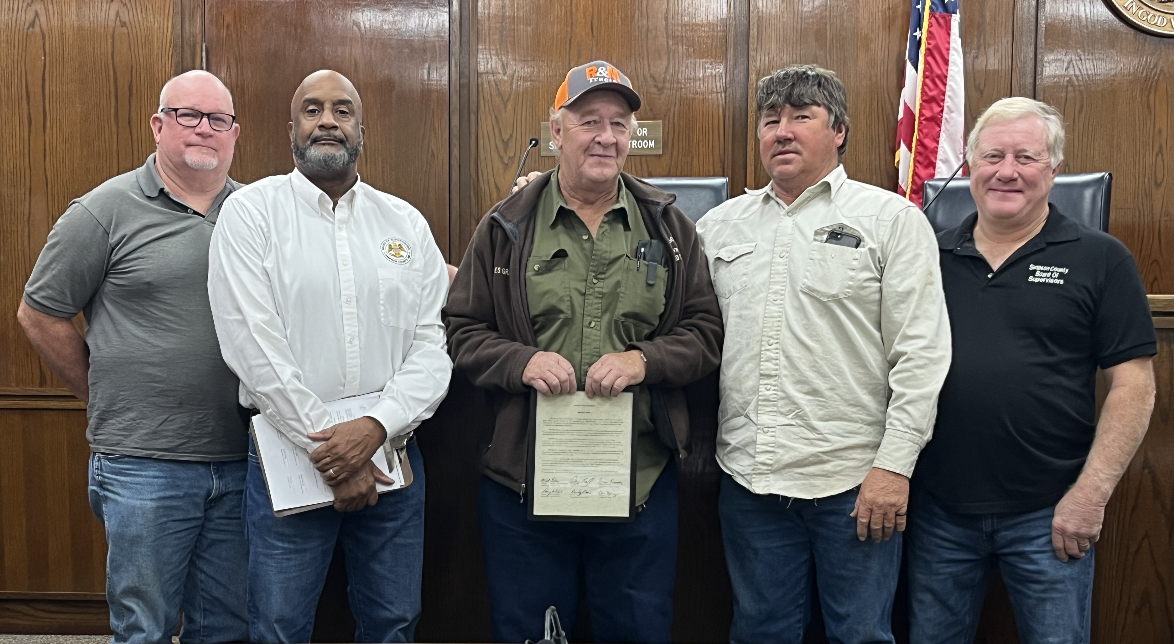 Grantham Honored by Board of Supervisors