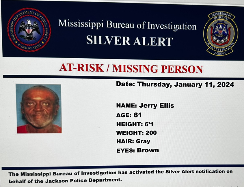 MBI Silver Alert:  Jerry Ellis—Alert has been cancelled.