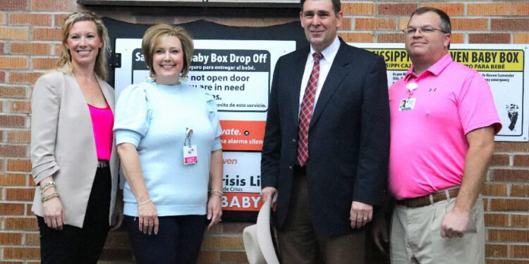 Commissioner Andy Gipson Participates in Blessing of First-Ever Safe Haven Baby Box Placed at a Mississippi Hospital