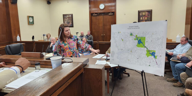CMPDD Brings Temporary Land Use Map for Simpson County