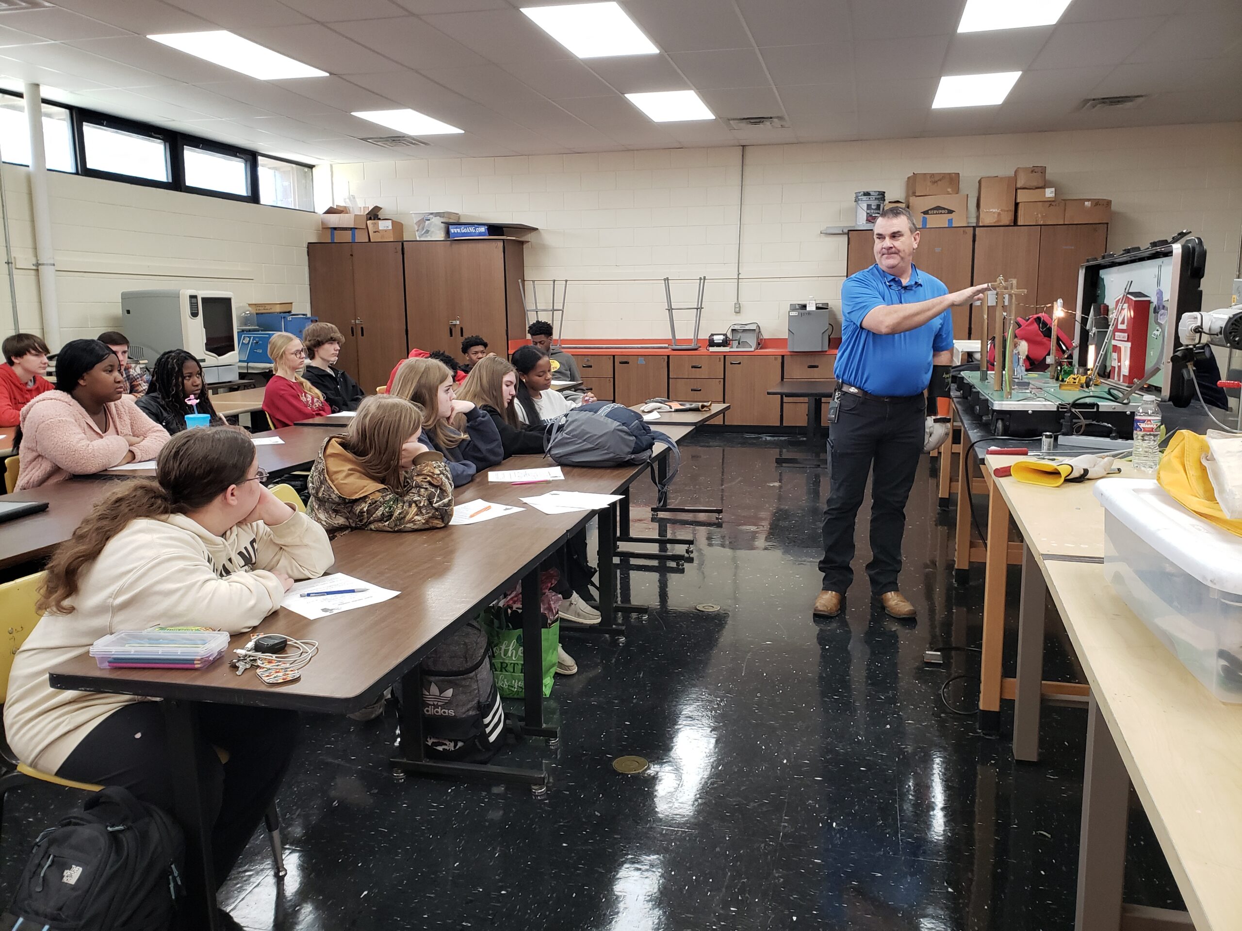 Southern Pine Visits Simpson County Technical Center