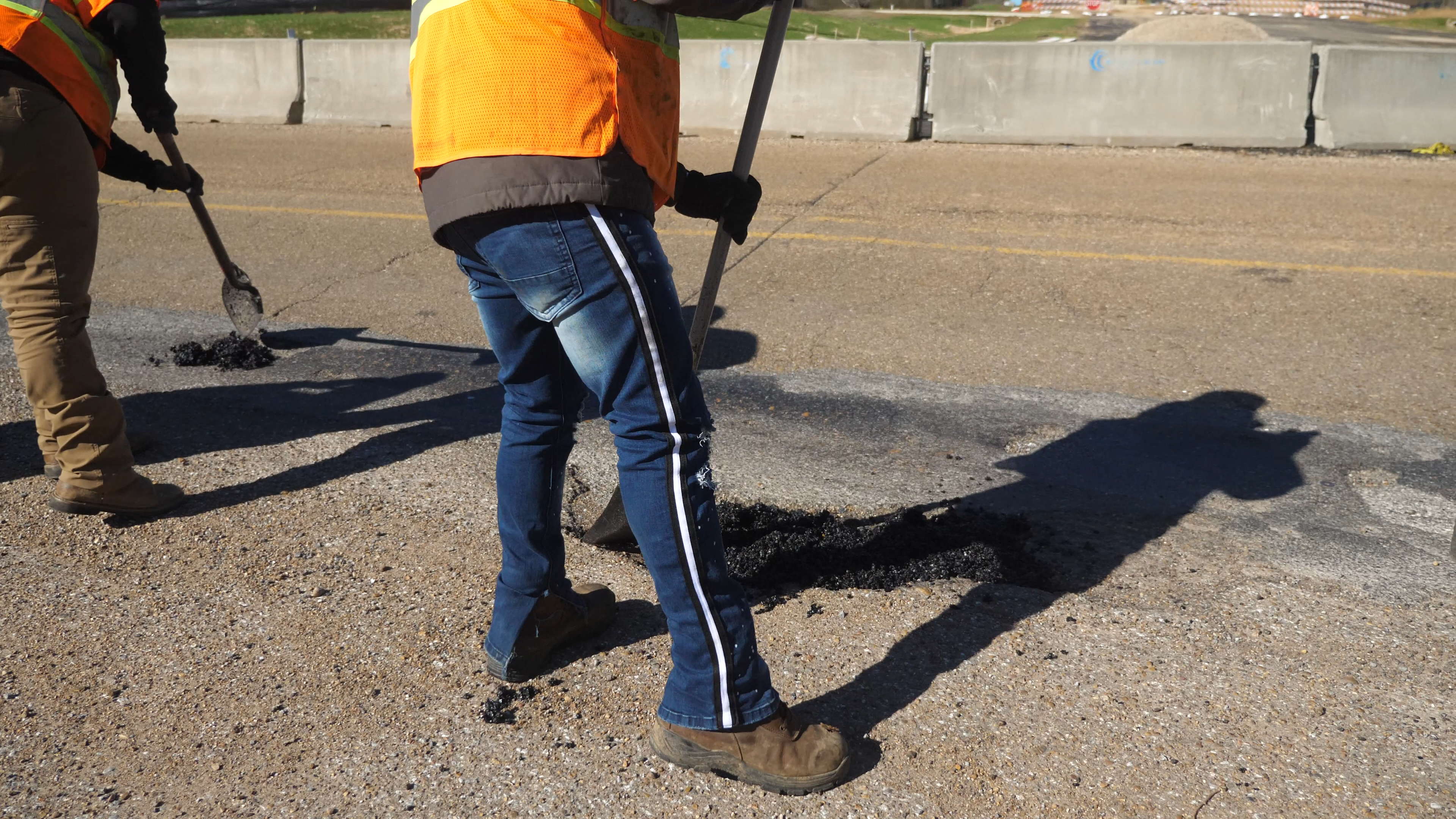 Mississippi roads damaged by winter  storm weather