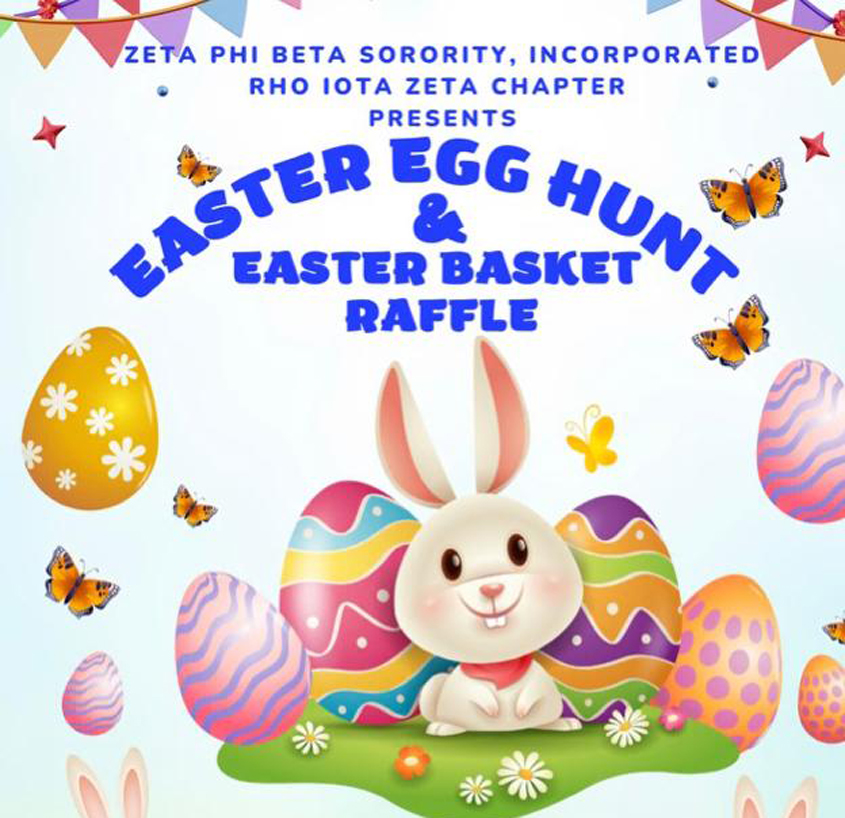 Easter Egg Hunt & Easter Basket Raffle Sunday, March 24, 2024