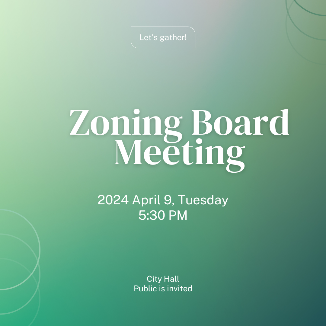 2 Zoning Hearings Scheduled for April 9, 2024