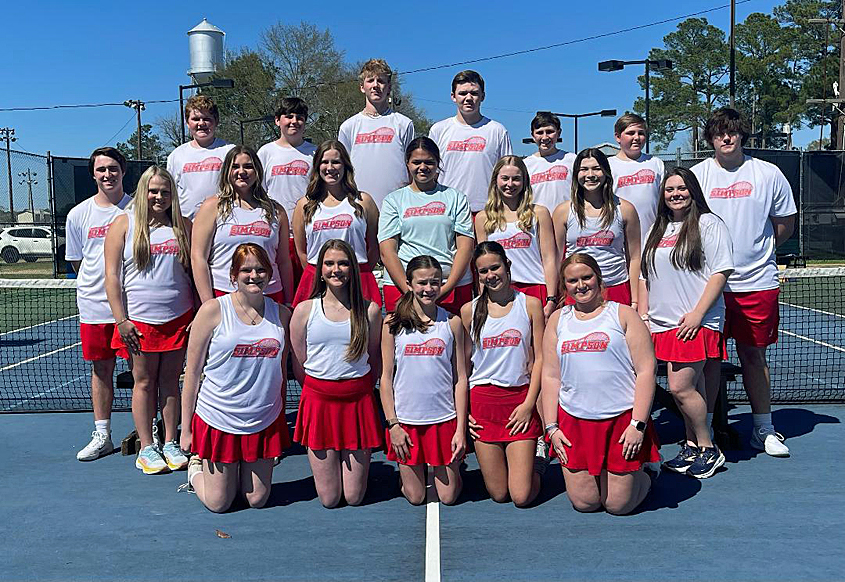 SCA Tennis Team in Full Swing