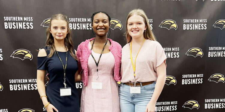 Lauryn McRaney, Raya Cambell and Emma Fewell competed in the Southern Entrepreneurship Program TRIVE competition
