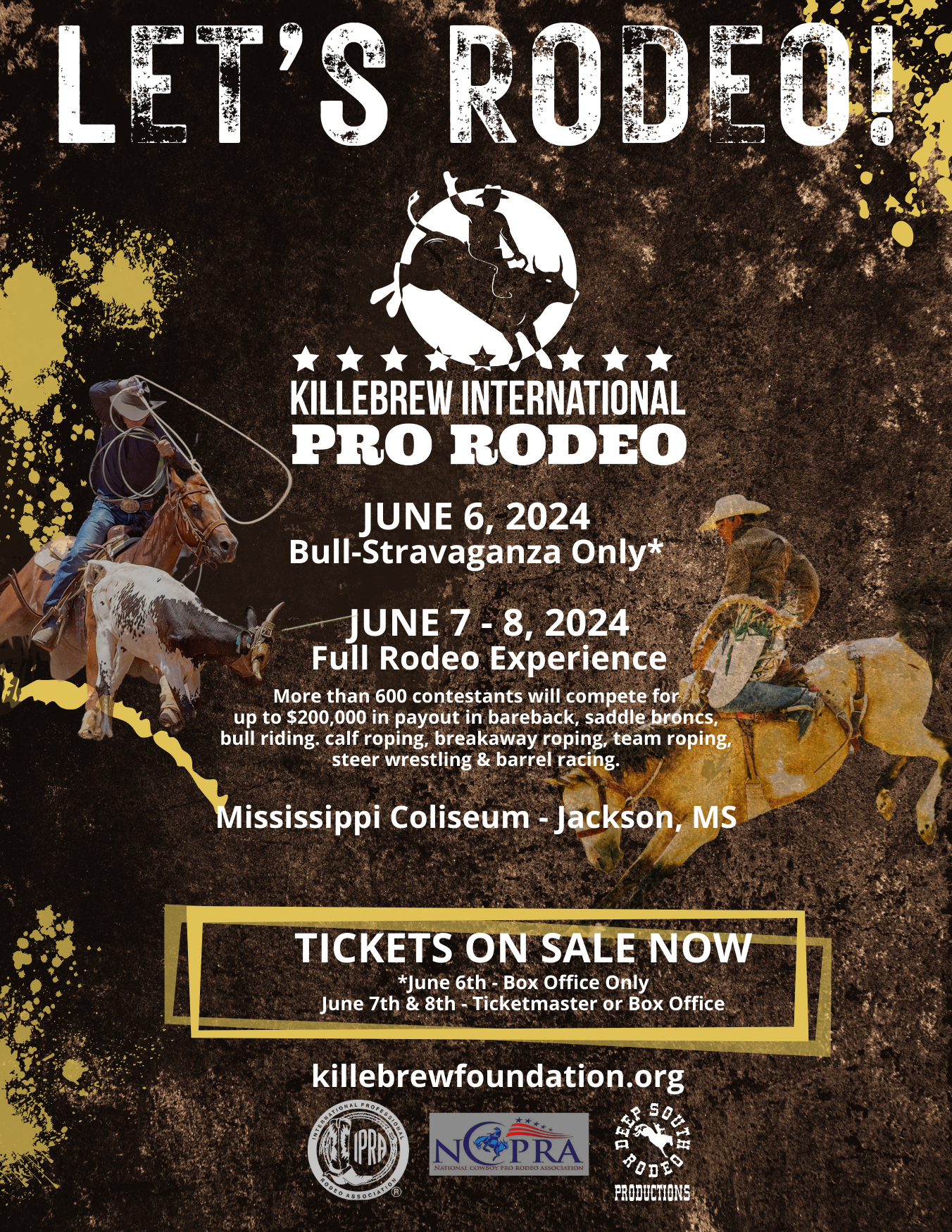 Mississippi State Fairgrounds to Host Killebrew International Pro Rodeo June 6-8
