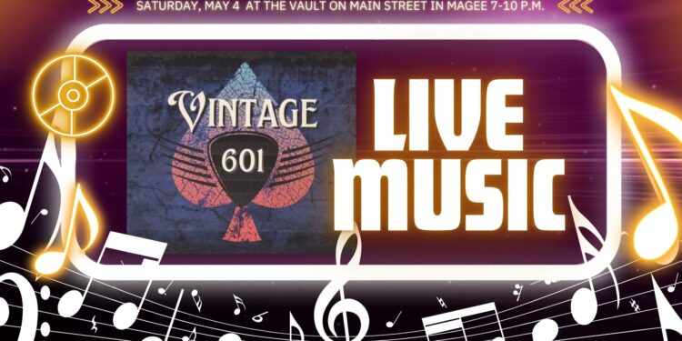 Vintage 601 to Play LIVE Music at the Vault May 4