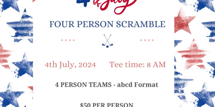July 4 Scramble at Simpson Country Club