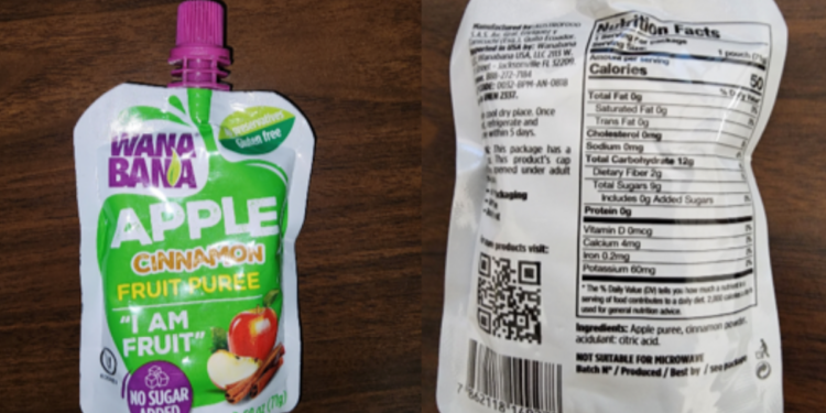 FDA warns Dollar Tree Inc. about its failure to remove recalled applesauce from its stores
