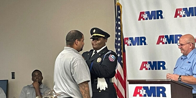 John Ready Graduates from AMR-EMT Class