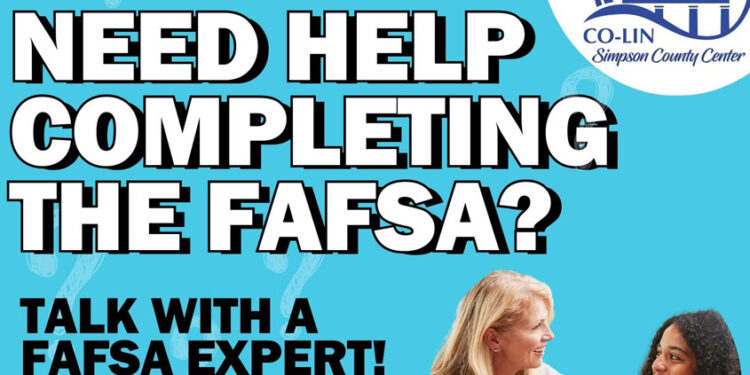 Receive Help to Complete FAFSA—August 13th @ Co-Lin Simpson