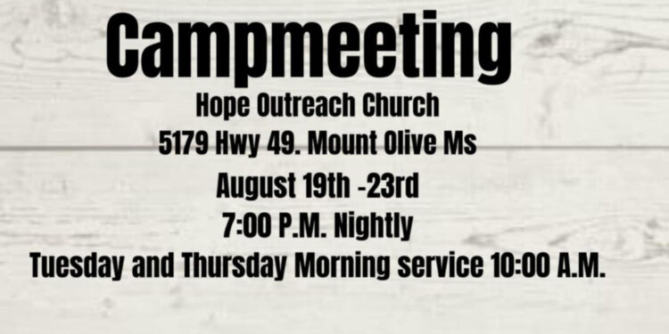 Camp meeting @ Hope Outreach Church