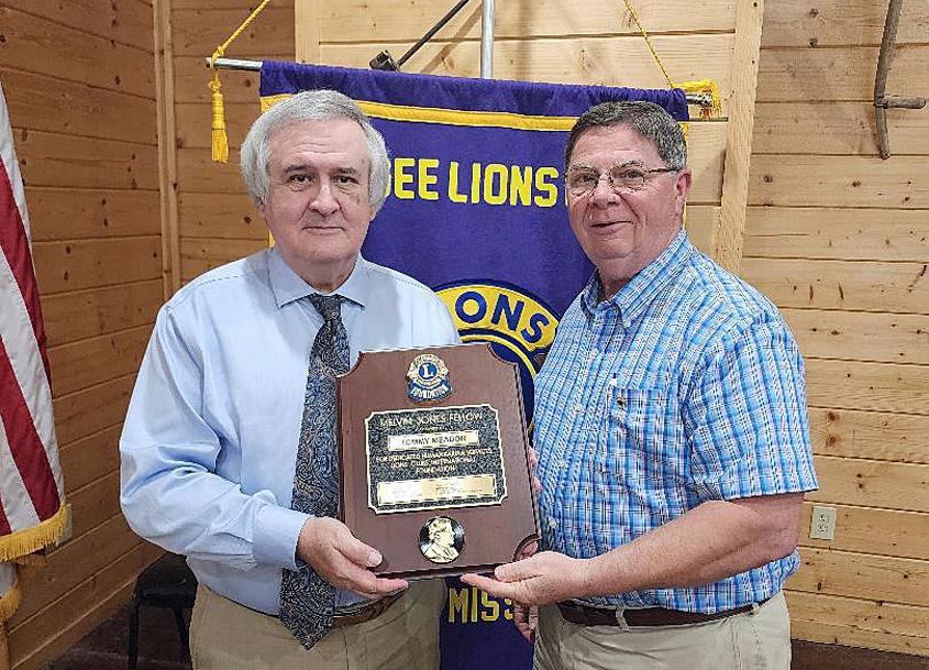 Tommy Meador Chosen for the Lions International  Melvin Jones Award