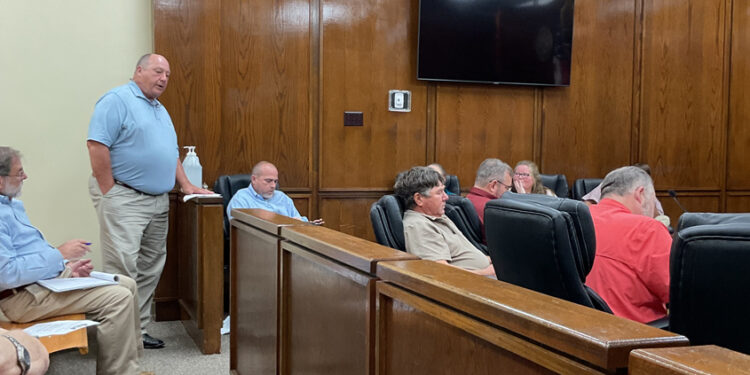 Price Wallace Appears before Board requesting a Delay in Tax increase on Poultry Famers @ B