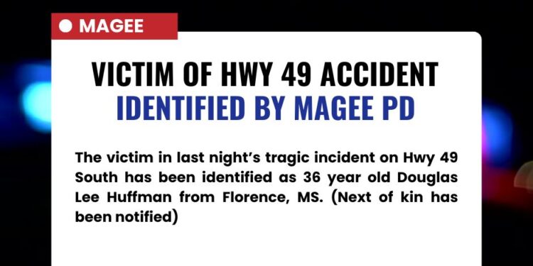HWY 49 Accident Victim Identified