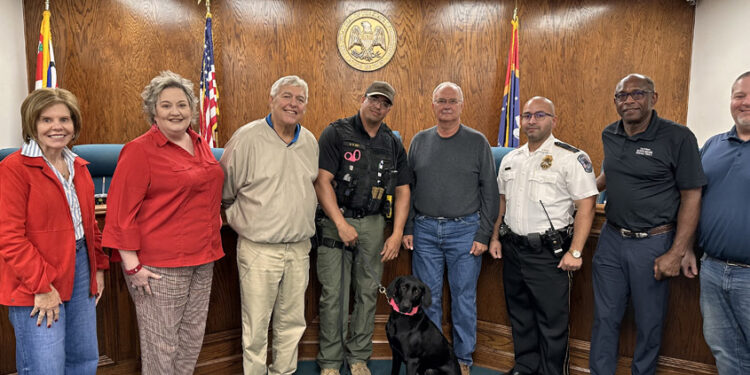 City of Magee Welcomes Drug Dog