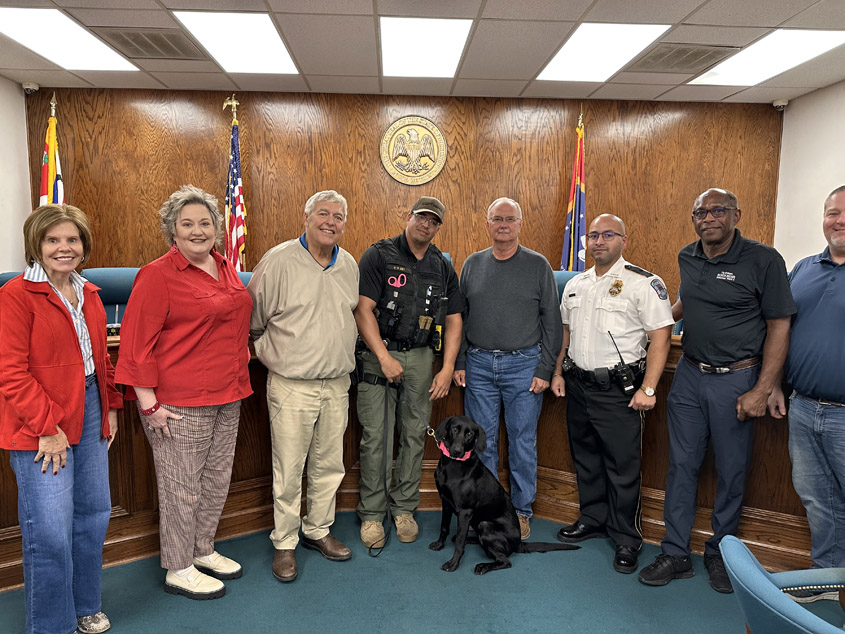 City of Magee Welcomes Drug Dog