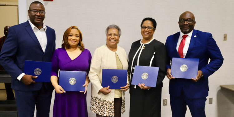 Co-Lin president, staff members honored by U.S. Congressman Bennie Thompson 