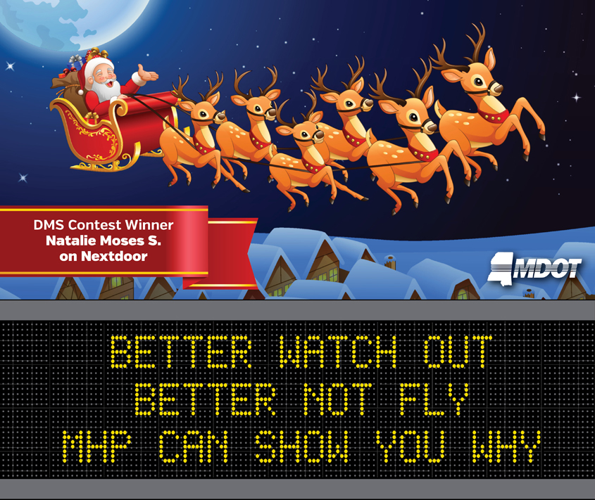 MDOT’s 12 days of Christmas sign contest is back!