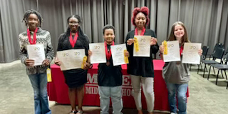 Magee Middle School Spelling Bee Winners
