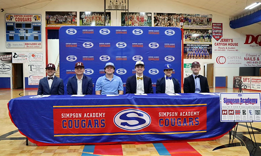 Six SCA Seniors Sign Baseball Scholarships
