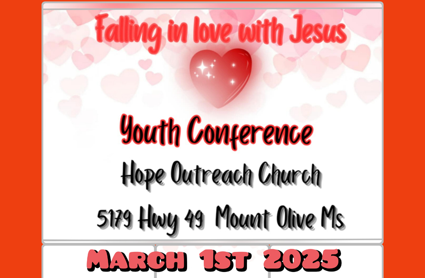 Youth Conference March 1st @ Hope Outreach Church