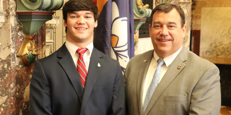 Hayes Berry of Magee served as a page for the Mississippi Senate.