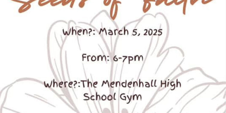Seeds of Faith.  March 5, 2025, Mendenhall High School Gym