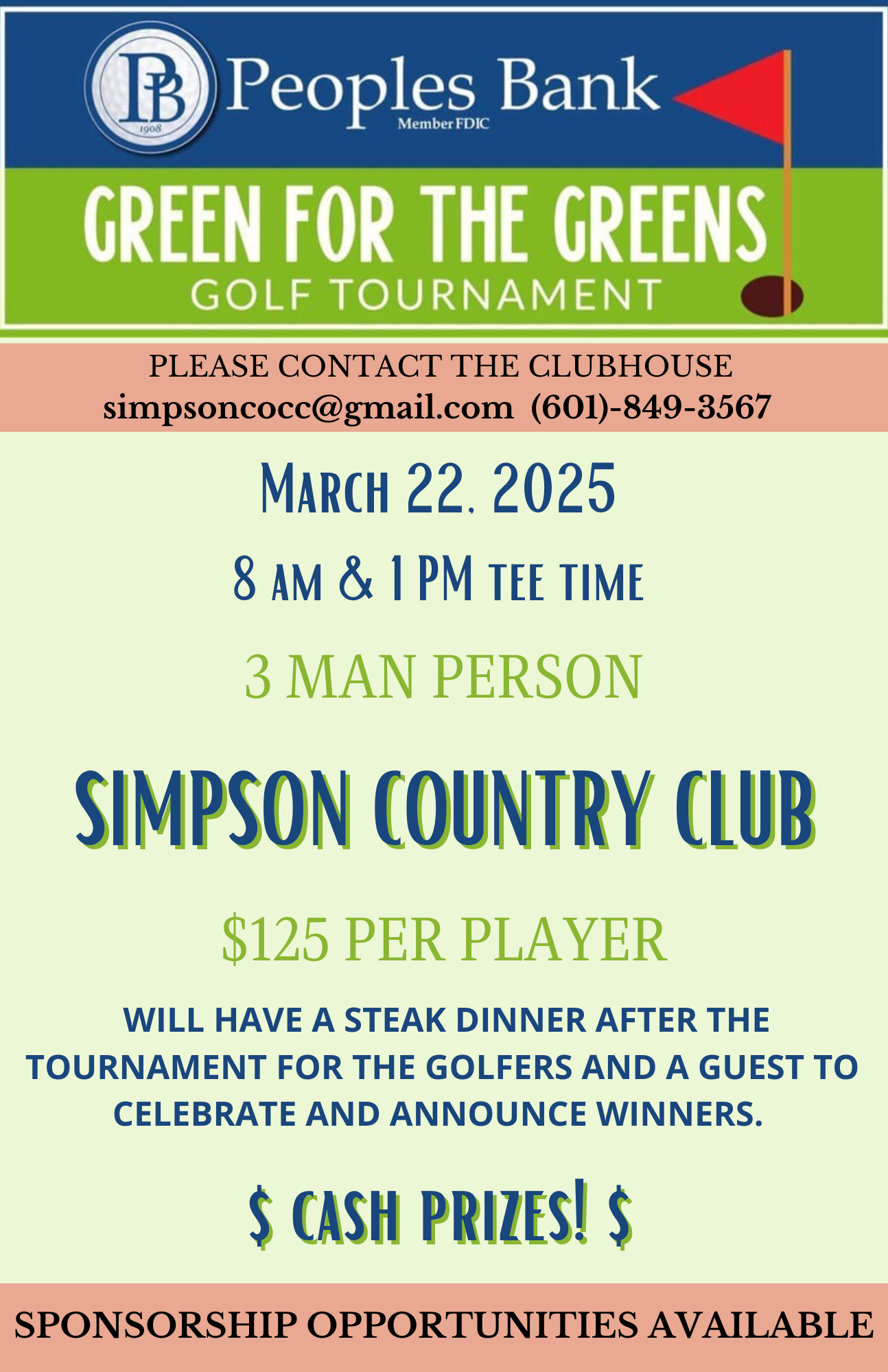 Green for the Greens Golf Tournament