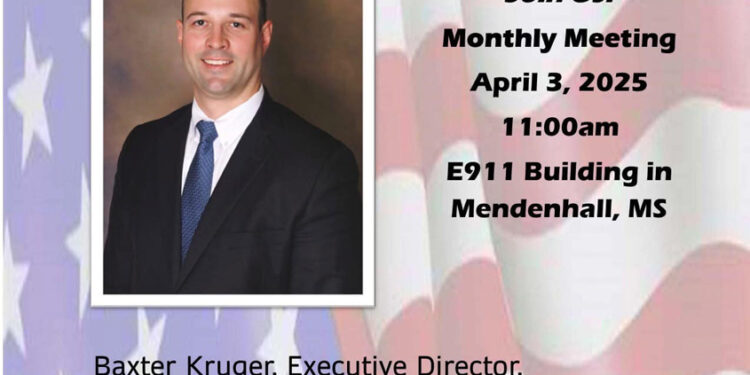 Baxter Kruger, Executive Director of MS Homeland Security, to Speak at Republican Women Meeting