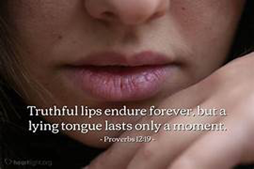 A deceitful tongue crushes the spirit