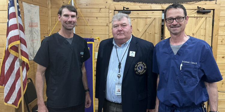 Pike County Lion Tony Nettles visits Magee Lions Club