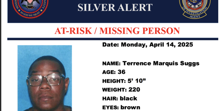 Missing Person—Terrence Marquis Suggs