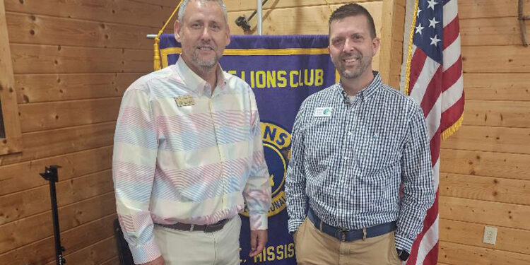 Andrew Vincent, Director of Camp Kamassa, speaks @ Lions Club meeting