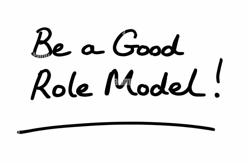 Role models can be positive or negative.